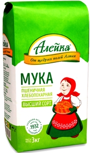 Мука "Алейка" в/с ГОСТ 3 кг.*3