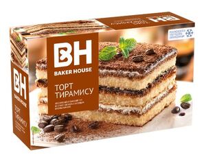 Торт BAKER HOUSE "Тирамису " 350г*8