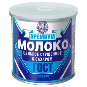 Молоко сгущ. Орловская обл. "ПРЕМИУМ" ключ 8,5 % ГОСТ 380 г.*20