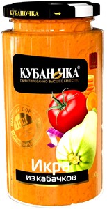 Икра из кабачков "КУБАНОЧКА " ГОСТ ст/б 500 г.*12