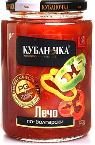 Лечо "Кубаночка" "по - болгарски"  ТУ ст/б  720 г.*8