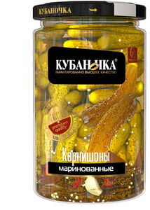 Корнишоны "Кубаночка" ГОСТ 680 г.*8