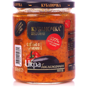 Икра из баклажанов "Кубаночка" ГОСТ 500 г.*12