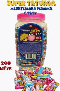 Жевательная резинка"Super Tatuaga" 2,5гна 200шт