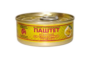 Паштет "Печеночный СЛИВОЧНЫЙ" (Йошкар-Ола) ключ ТУ 100 г.*12
