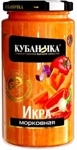 Икра Морковная  "Кубаночка" ТУ с/б 500 г.*12