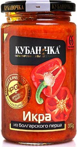 Икра из болгарского перца   "Кубаночка" ТУ с/б 350 г.*12