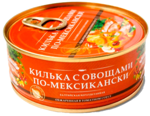 Килька в т/с "За Родину" ПО-МЕКСИКАНСКИ (ключ)  ТУ 240 г.*18