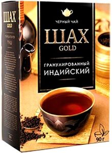 ЧАЙ  "ШАХ"  ГОЛД  черный гранулированный 90г*39