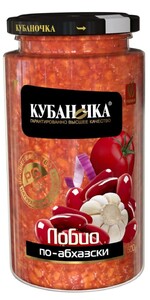 Лобио по-абхазски "Кубаночка" ТУ ст/б 500г.*12