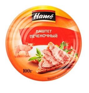 Паштет "Hame" Печеночный  ТУ 100 г. *16