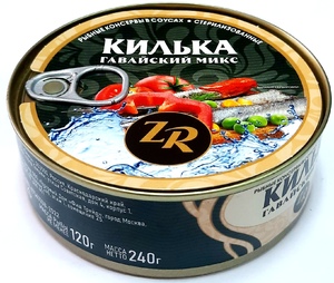 Килька в т/с "ПО-ГАВАЙСКИ" Темрюк (ключ) ТУ 240 г.*24