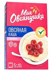 Каша овсяная "Моя овсянушка" с малиной (0,04*5) *6   №542