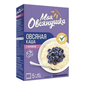 Каша овсяная "Моя овсянушка" с черникой  (0,04*5) *6   №541