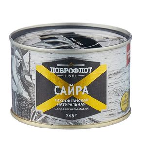 К323 Сайра с д/м  "ДОБРОФЛОТ" ГОСТ (ключ) 245 г.*24 АКЦИЯ